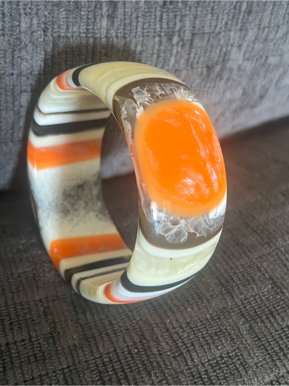 Vintage Carlos Sobral Resin Bangle Bracelet!